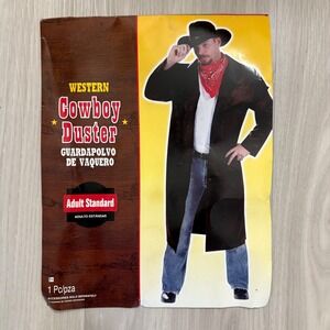 Western Cowboy Men Duster Costume Brown Guardapolvo de Vaquero Size Standard